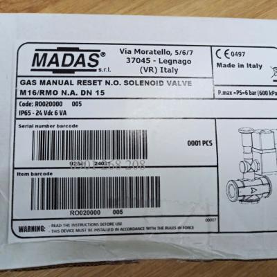 VAN ĐIỆN TỪ M16/RMO NA DN15 24VDC